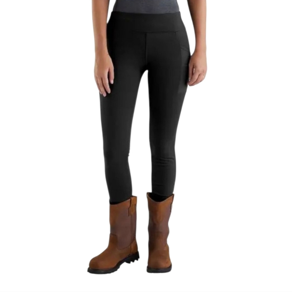 😁Carhartt Black Force Fitted Light Weight Utility Leggings Size XS